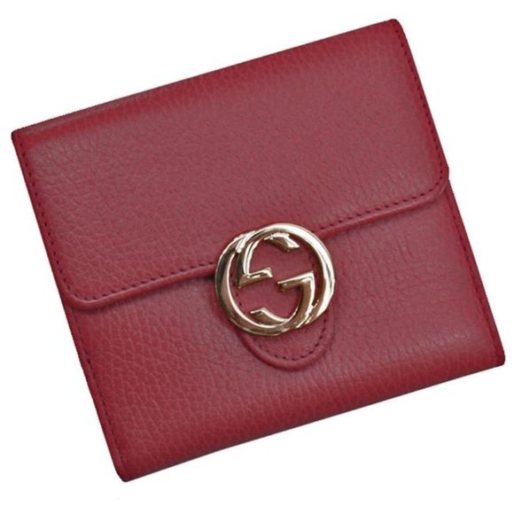 Gucci Interlocking GG French Wallet in Red NEW IN BOX - Picture 1 of 8